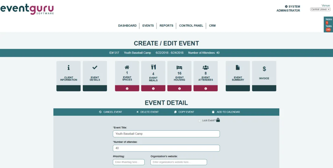 Event Record View